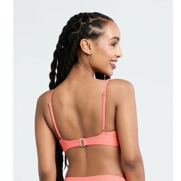 Women's Scalloped Bikini Swim Top, Size M - Picture 8 of 9